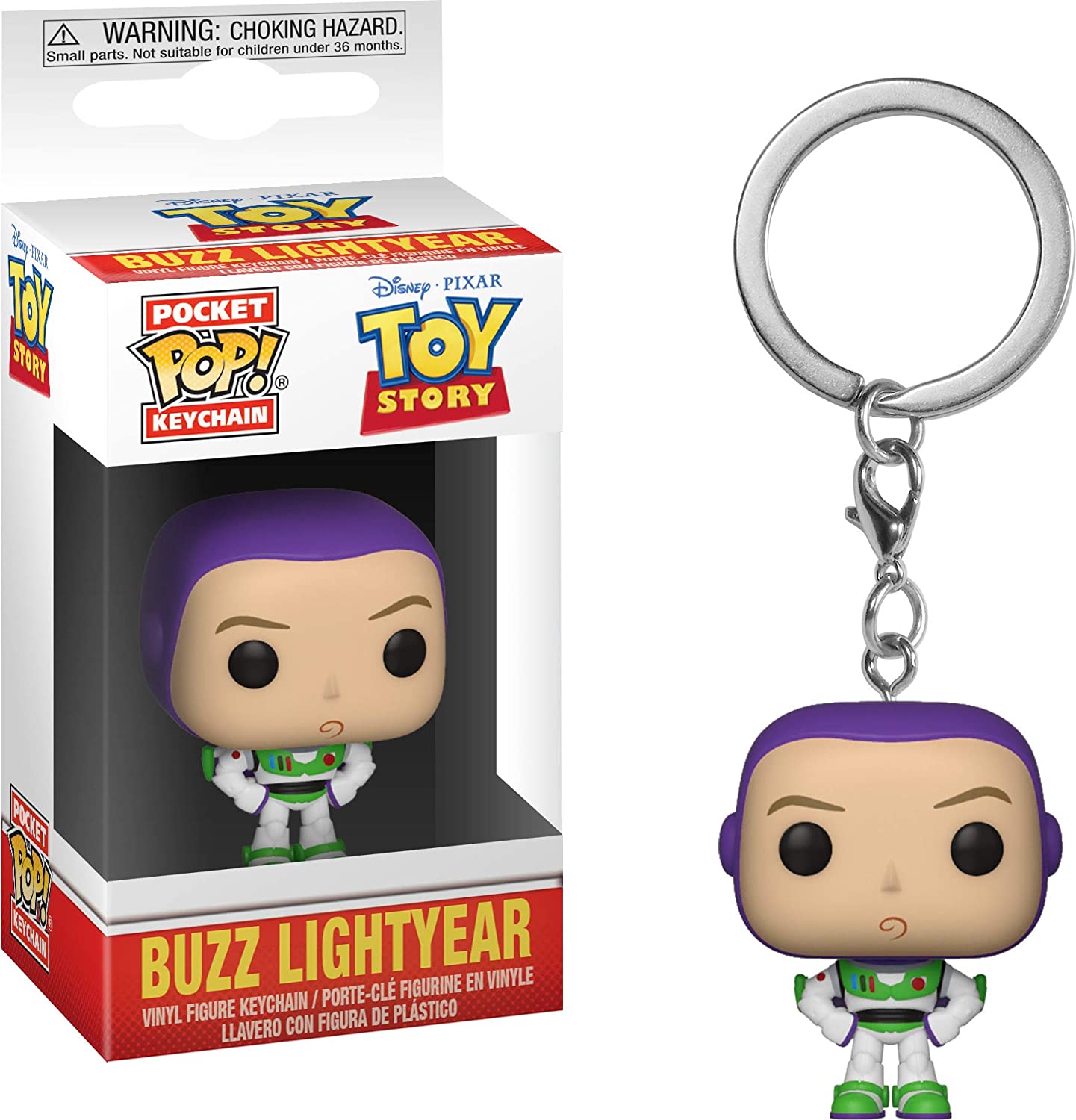 Funko Pop! Keychain: Disney Pixar Toy Story, Buzz Lightyear, Disney Pixar: Toy Story Novelty Keyring, Collectable Mini Figure