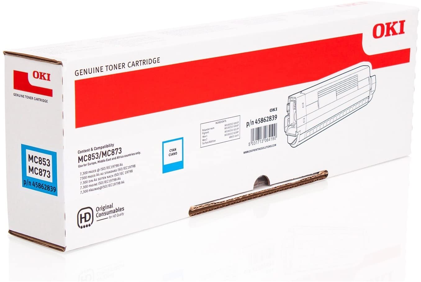 OKI Toner Cartridge for C332dn - Cyan - Image 2