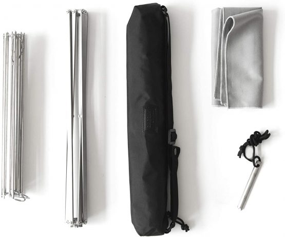 WOLF GRIZZLY GRILL, Compact Backpack Grill; The Perfect Over Fire Grill for Your Next Camping or Backyard Adventure