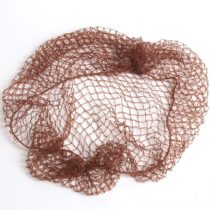 2 X Nylon Sleep-In Hair Nets (Dark Brown) With Elastic Edge - Stretch To Fit - By CS Beauty