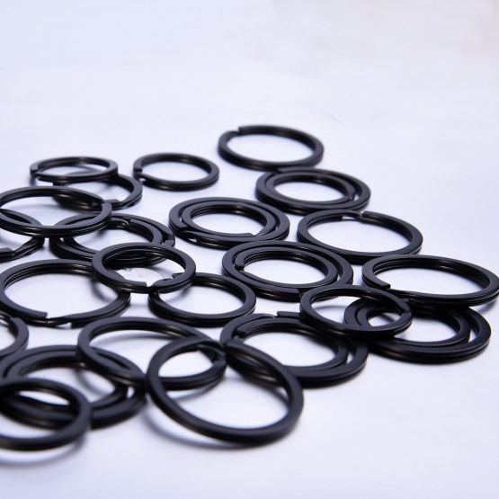 40 Pieces Flat Key Rings Metal Split Rings Keyrings Keychain Ring for Car Home Keys Attachment, 1 and 1.25 Inch, Black - Image 4