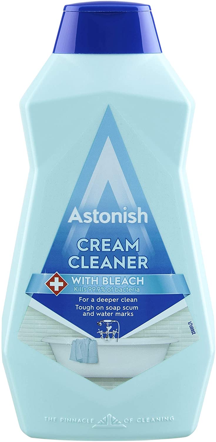 Astonish Multi-Purpose Deep Cleaning Cream Cleaner with Bleach, 500ml, white, 500 ml (Pack of 1)