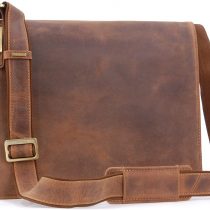 Visconti Leather Messenger Bag Workplace 18548 Harvard - Oil Tan(Size:L)