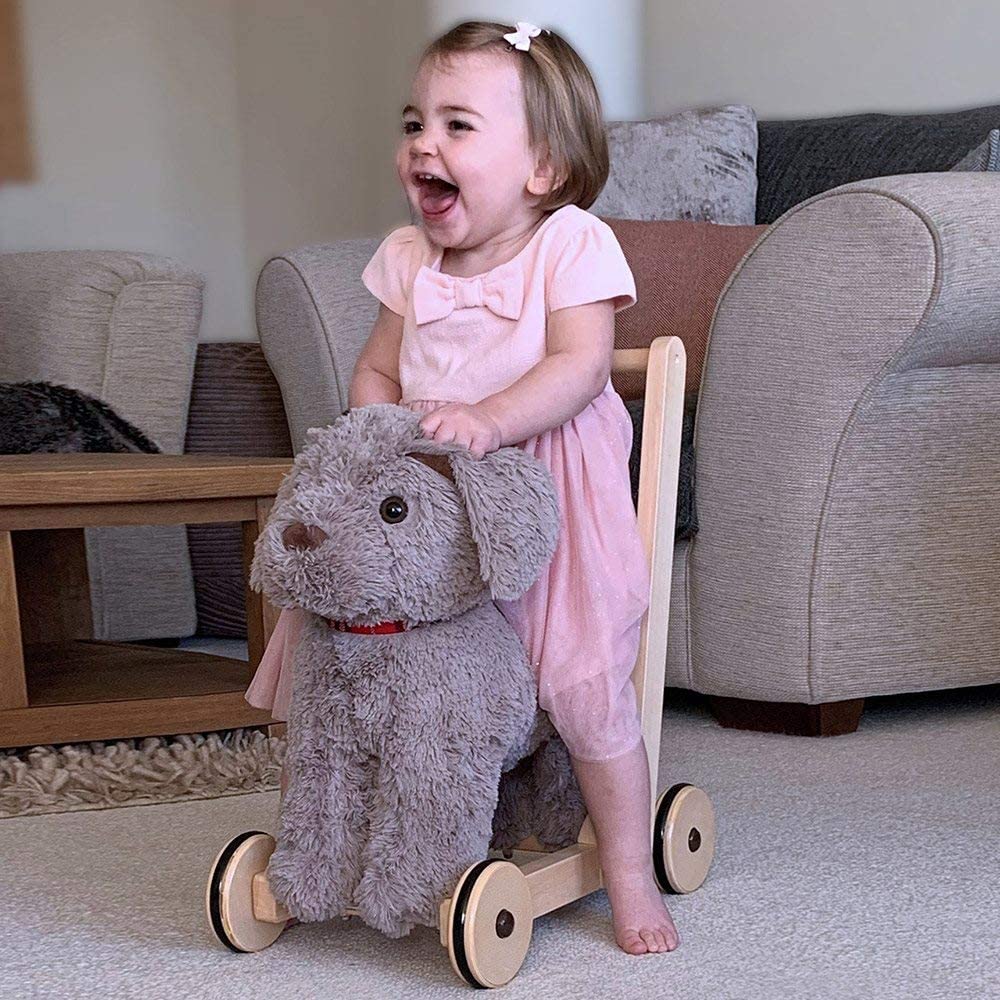 Little Bird Told Me, Bailey Dog Baby Walker/Push Along/Ride On for Toddler 12+ Months Unisex, 2-in-1 Soft Toy on Wheels - Image 2