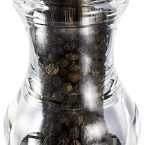 Bisetti Art. Code-84208 Milan Acrylic Pepper Mill, Stainless Steel, One Size