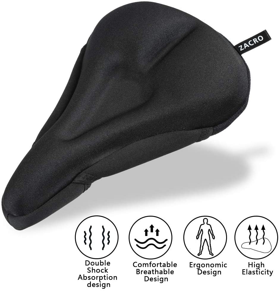 Zacro Gel Bike Seat Cover Extra Soft Gel Bicycle Seat Cover