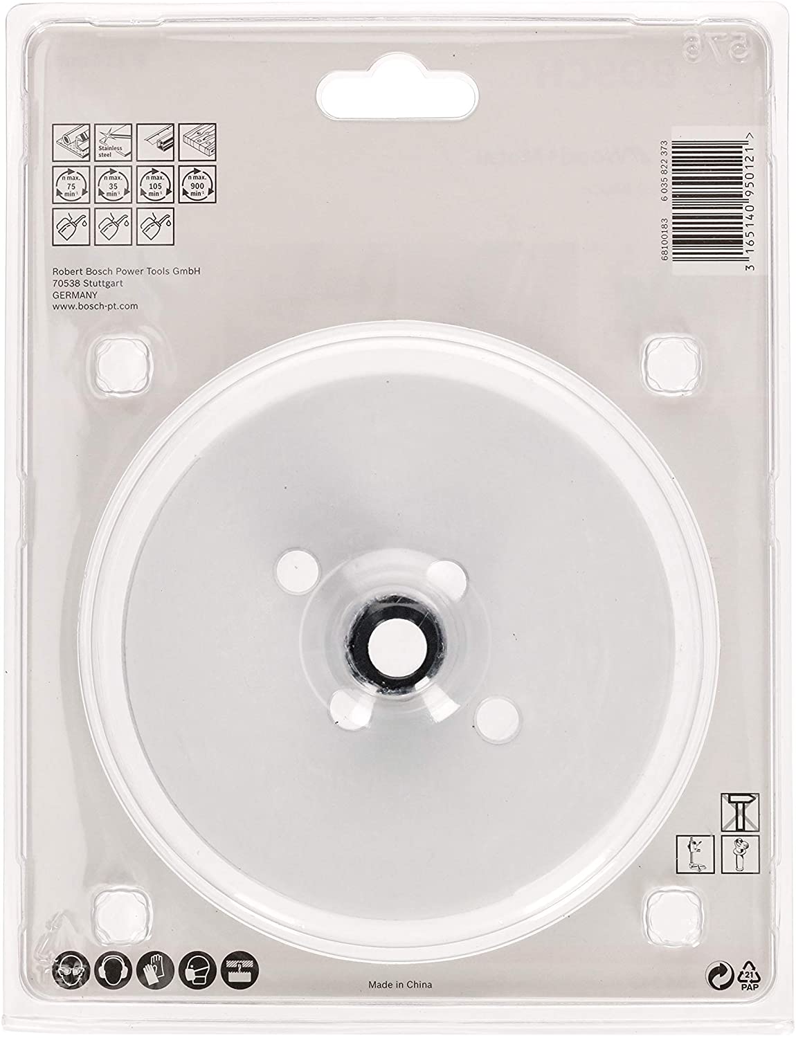 BOSCH Bi-Metal Hole Saw (for Wood and Metals 8% Cobalt Alloy, Progressive Tooth Design, diameter 114 mm, Accessory Drills) - Image 3