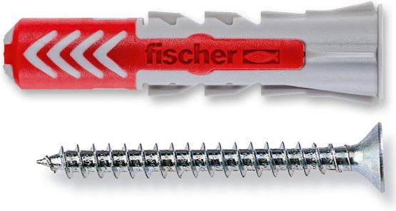 Fischer 544017 with Dowel Screw for Murature Piene, Pierced and plasterboard, Grey, 8 x 40 mm, Set of 25 Pieces - Image 2