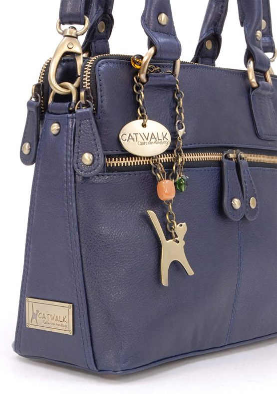 Catwalk Collection Handbags - Vintage Leather Handbag - Shoulder Bag/Cross Body Bag - Includes Shoulder Strap - Fits Kindle Fire - VICKY - Image 4