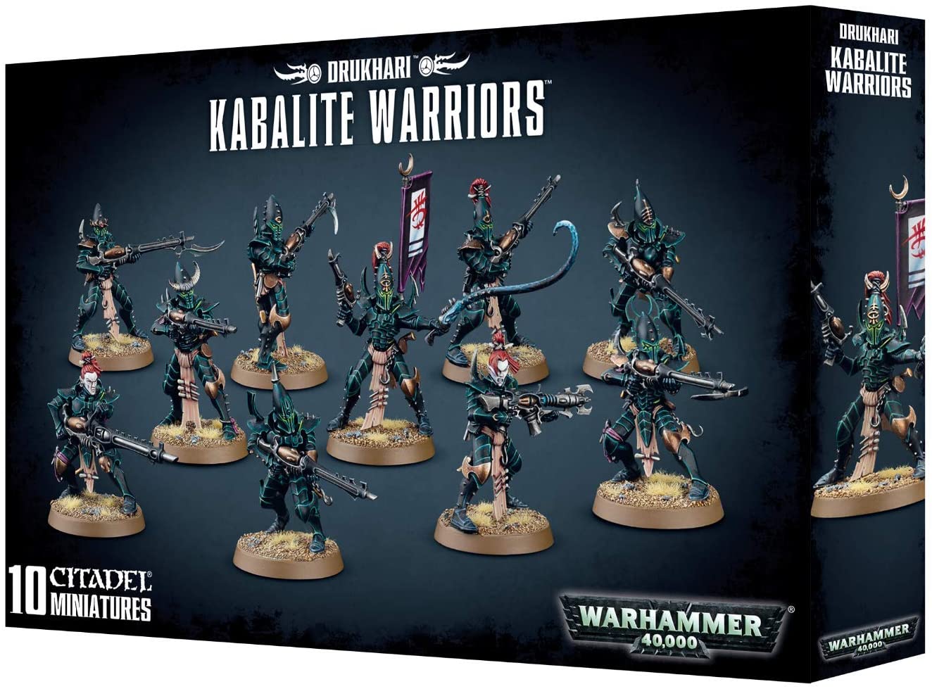 Games Workshop 99120112026 "Drukhari Kabalite Warriors Miniature, Black, Medium