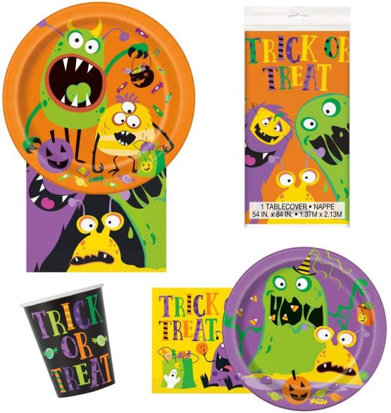 Unique Party 77033 - Plastic Silly Monsters Halloween Tablecloth, 7ft x 4.5ft - Image 4