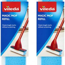 Vileda Magic Mop Refill, Blue, Pack of 2