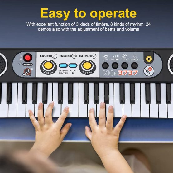 Keyboard Electric Piano, 37 Keys ABS Plastic Electric Digital Piano Piano Keyboard For Kids Health Gear Electric Keyboard for Kids Piano Playing - Image 4