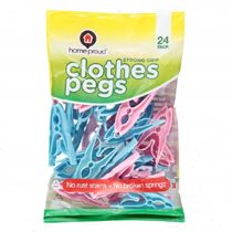Home Proud Strong Grip Clothes Pegs, 24 each