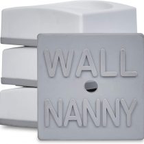 Wall Nanny Mini - Baby Gate Wall Protector (4 Pack) for Dog & Pet Gates - Small Low-Profile Saver - Perfect in Doorways - Cups Protect & Guard Walls from Kid Child Safety Pressure Gates - White