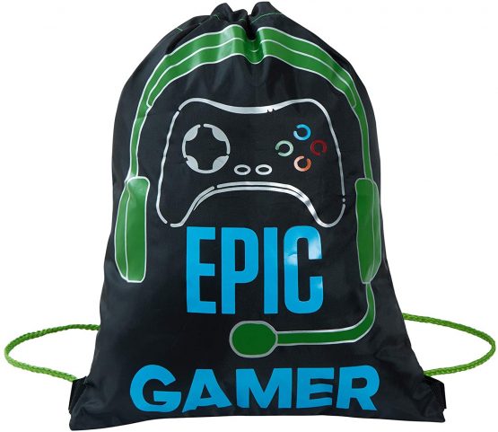 Epic Gamer Drawstring Trainer Gym Bag Kids Teens Adults Travel School PE Kit Sports Swim Bag - Image 2