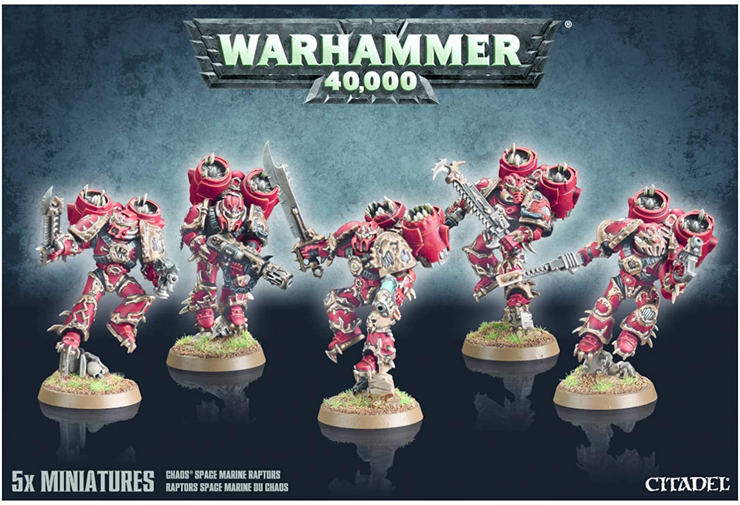 Warhammer 40k - Chaos Space Marines Raptors/Warp Talons, Schwarz, Medium