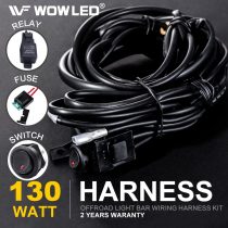 WOWLED Wiring Harness Switch Relay Kit for Connecting 2 LED Truck Driving Light Bar SUV 4WD ATV