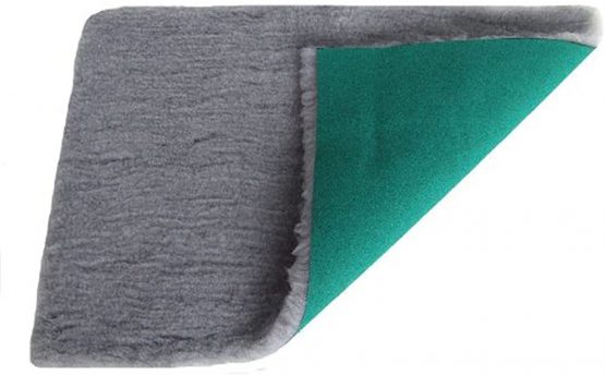PnH Veterinary Bedding ® - Vet Bed Rectangle 76cm x 50cm - Grey - READY TO USE, SELVAGE EDGE REMOVED.