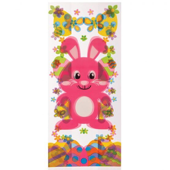 Baker Ross AT512 Easter Bunny Cellophane Bags - Pack of 30, Festive Gift Wrapping, Party Gifts to Fill With Treats, Sweets, Chocolate or Small Presents - Image 3