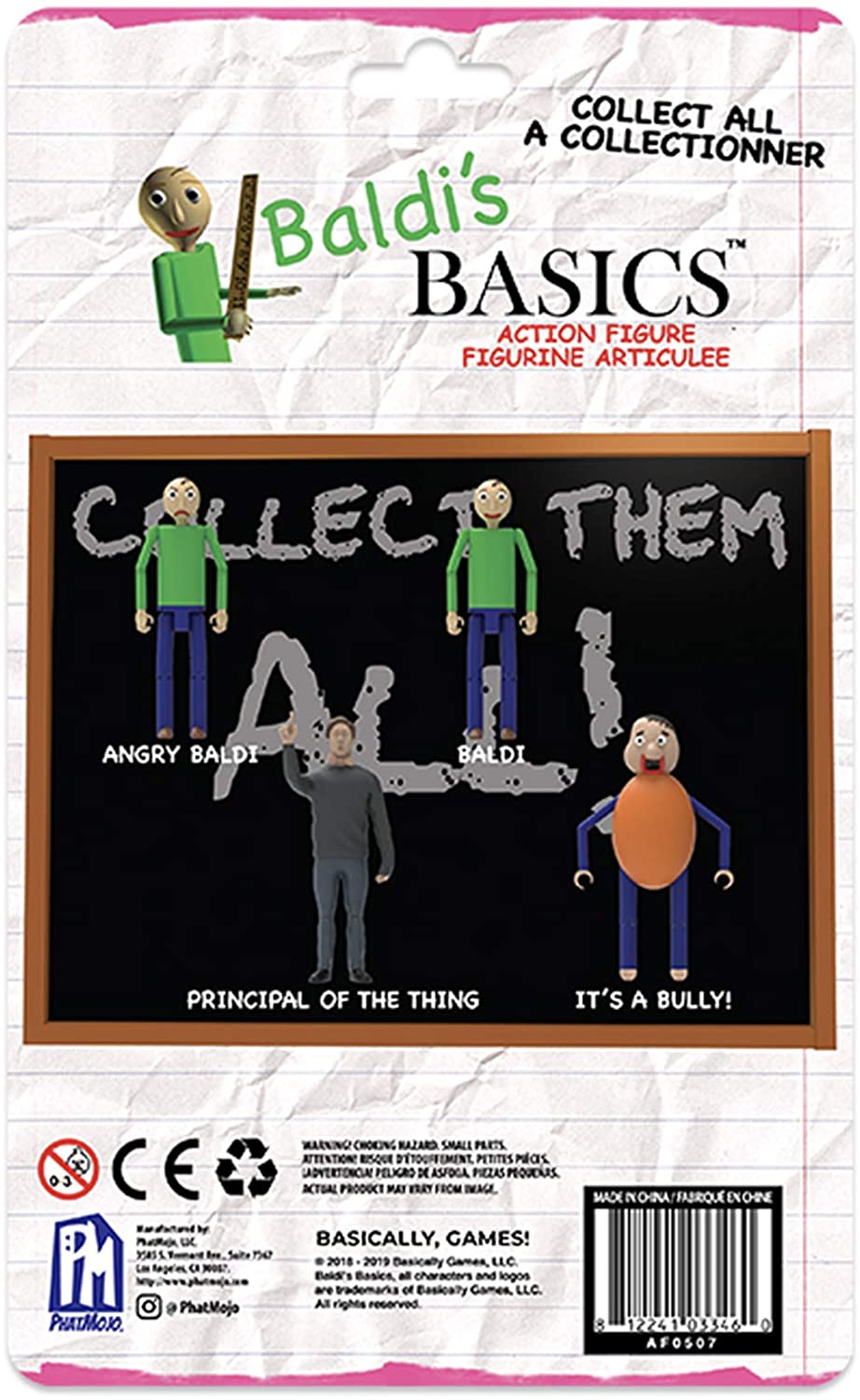 Baldi's Basics 5″ Action Figure (Baldi), Multicolour – BigaMart