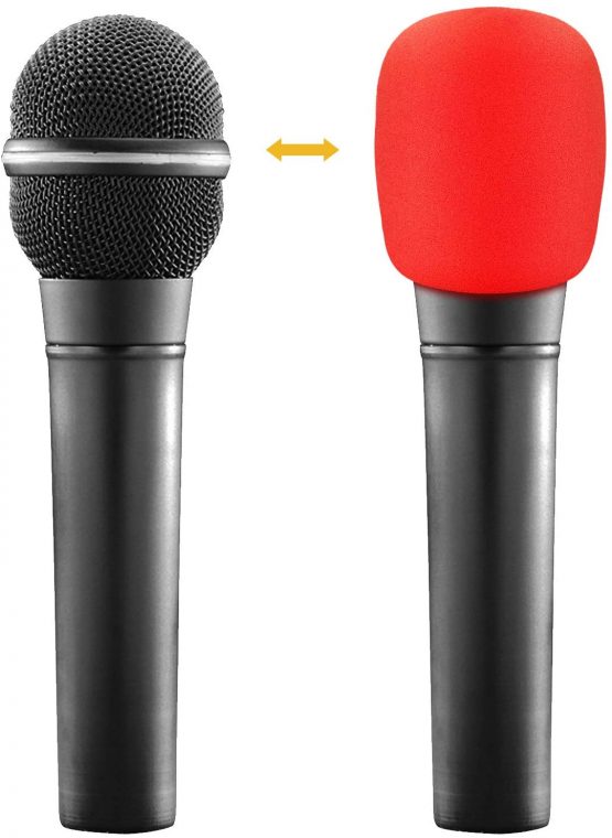 Mic Microphone Cover ChromLives Colorful Handheld Stage Individual Package Microphone Cover Foam Thick Microphone Windscreen Top Grade Mic Cover Foam for Ktv Stage Device Performance 10 Pack - Image 4