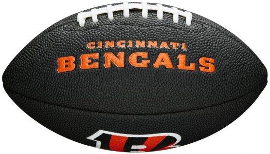 Wilson Sporting Goods NFL Cincinnati Bengals Team Logo Football, Black, Mini Size