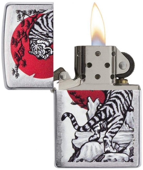 Zippo Windproof Lighter| Metal Long Lasting Lighter |Best Lighter Fluid| Refillable Lighter| Perfect for Cigarettes Cigars Candles |Pocket Lighter Fire Starter |Asian Tiger, regular - Image 3