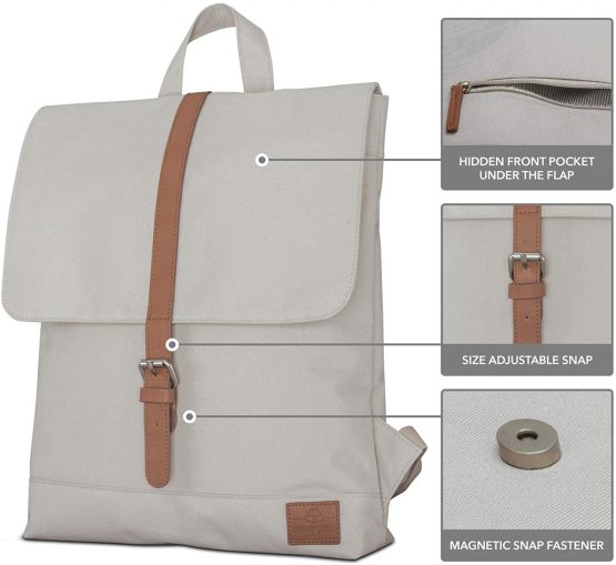 Backpack Women - Johnny Urban MIA Rucksack from Recycled PET Bottles - Mini Daypack - 7 Litre Small Bag - Water-repellant with Laptop Pocket - Image 2