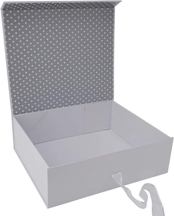 White Cotton Cards 30th Anniversary Sparkling Love Heart Large Keepsake Box (LLA30X) - Image 2