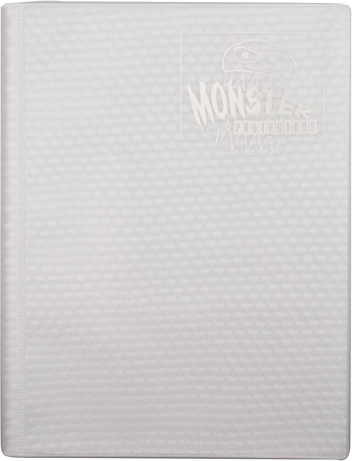 Monster 9 Pocket Trading Card Binder, Holofoil White w White Pages Album - Image 2