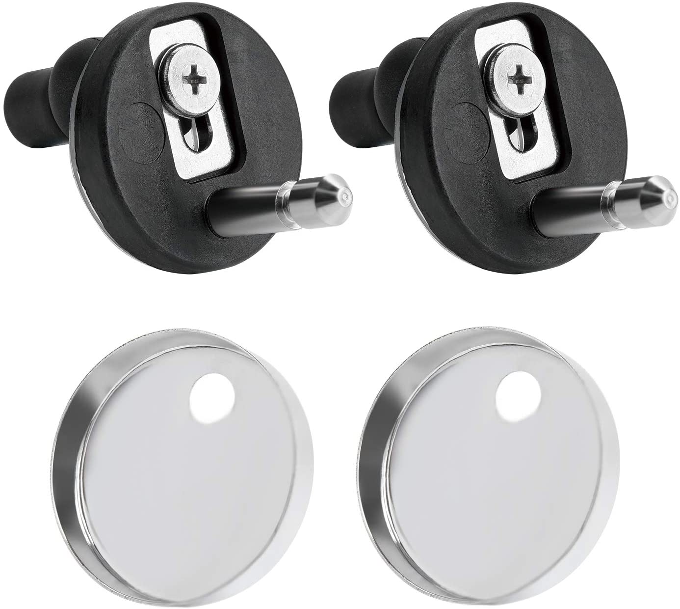 Yizhet 1 Pairs Toilet Seat Top Fixings Top Fix Toilet Seat Fixings