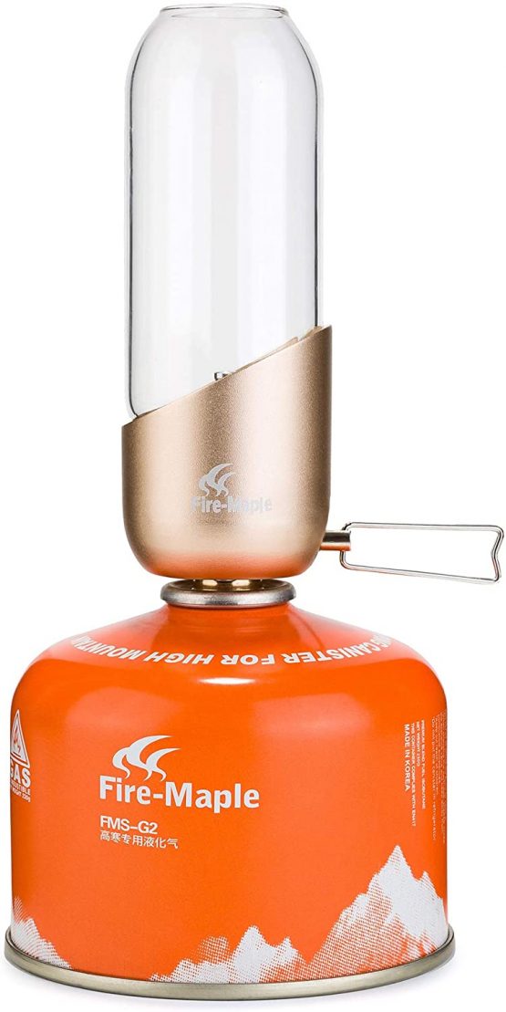 Fire-Maple Orange Camping gas lantern lamp made of stainless steel