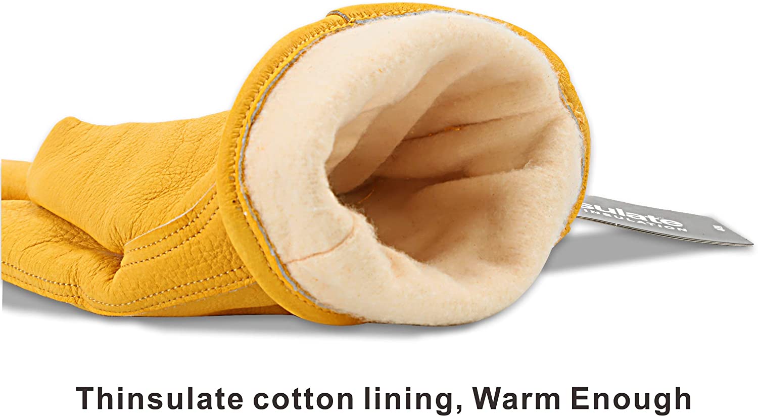 KIM YUAN Winter Warm Work Gloves 3M Thinsulate Lining Perfect for Gardening/Cutting/Construction/Motorcycle, Men & Women XL 1 Pair - Image 2