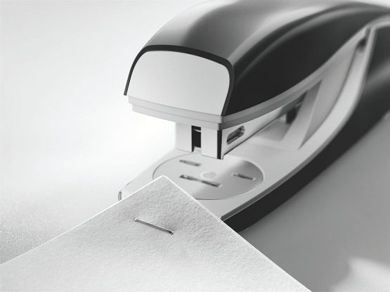 Leitz Stapler, 30 Sheet Capacity, Ergonomic Metal Body, Includes Staples, WOW Range, 55022001 - Pearl White - Image 2