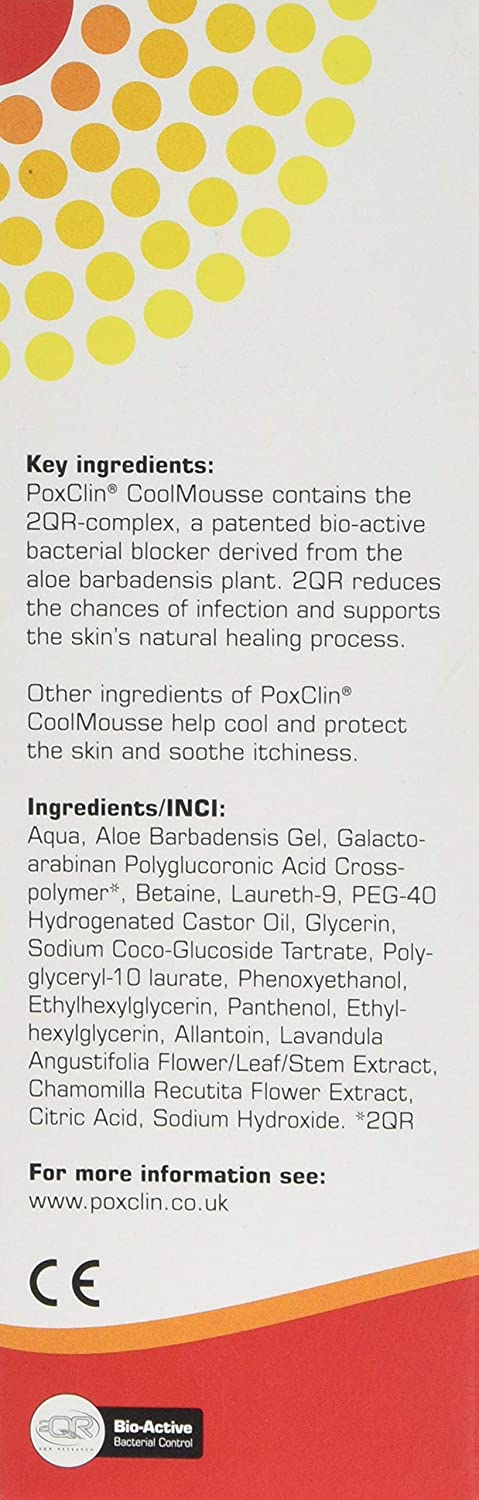 PoxClin CoolMousse Chickenpox Treatment for Children Relieve Symptoms and Itch of Chickenpox, Natural Ingredients, 100 ml - Image 3