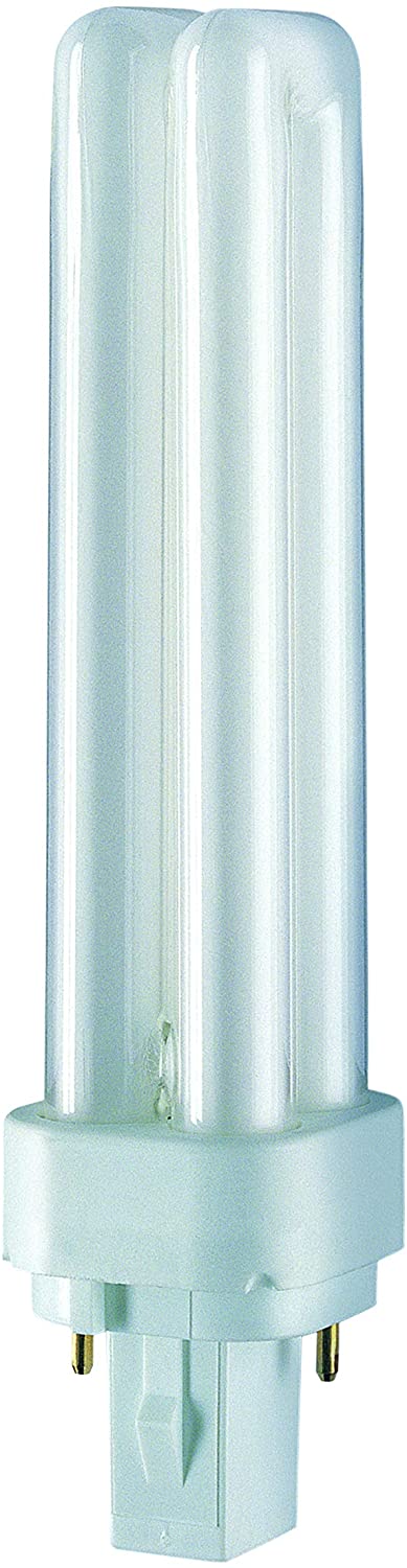 Osram G24d 10 Watt Compact Fluorescent Light Dulux Lamp, White