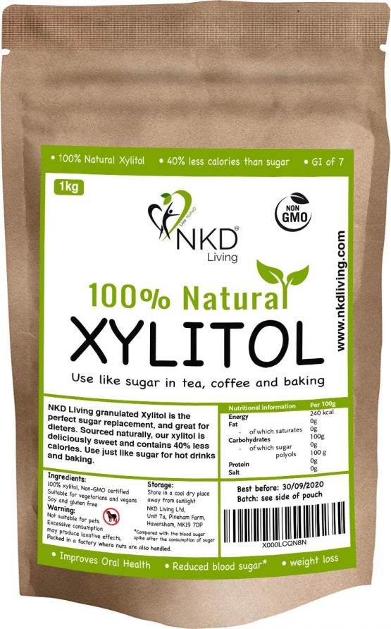 XYLITOL 1 Kg Natural Sugar Alternative, Non-GMO Certified