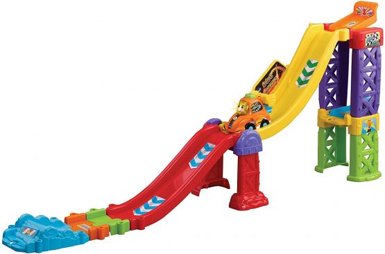 VTech Toot-Toot Drivers 3-in-1 Raceway, Toy Car racing Track for Boys and Girls, Car Tracks for Kids with Lights and Sounds, Musical Toy Race Track for Children Aged 1 to 5 Years - Image 2