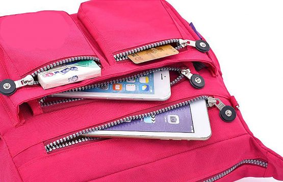 GFM® Womens Nylon Waterproof Cross Body Shoulder Bag (NCB-5) - Image 4