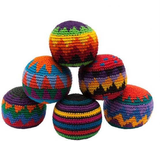 Hacky Sack - Knitted Kick Balls Assorted Colors - Image 2