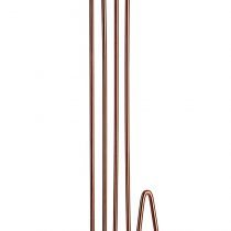Premier Housewares 507559 Vertex Kitchen Roll Holder - Copper Plated , 15 x 15 x 31 cm