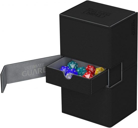 Ultimate Guard UGD010379 Twin Flip´n´Tray Deck Case 200+ Standard Size XenoSkin Card Box, Black - Image 3