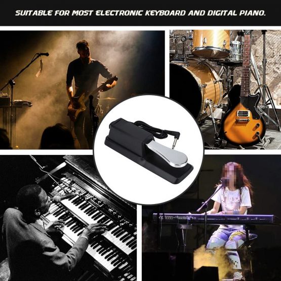 Keyboard Sustain Pedal, Keyboard Sustain Pedal Durable Piano Foot Damper for Keyboard Digital Piano/Electrical Piano - Image 4
