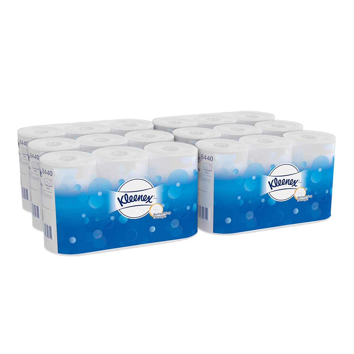 Kleenex, 8440, Standard Roll Toilet Tissue, 3 ply, White, 36 Rolls x 350 Sheets, 6 x 6 Rolls - Image 2