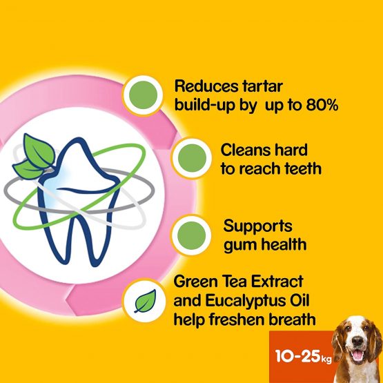 Pedigree Dentastix - Fresh Daily Dental Chews Medium Dog, 70 Sticks - 10 x 180 g - Image 3