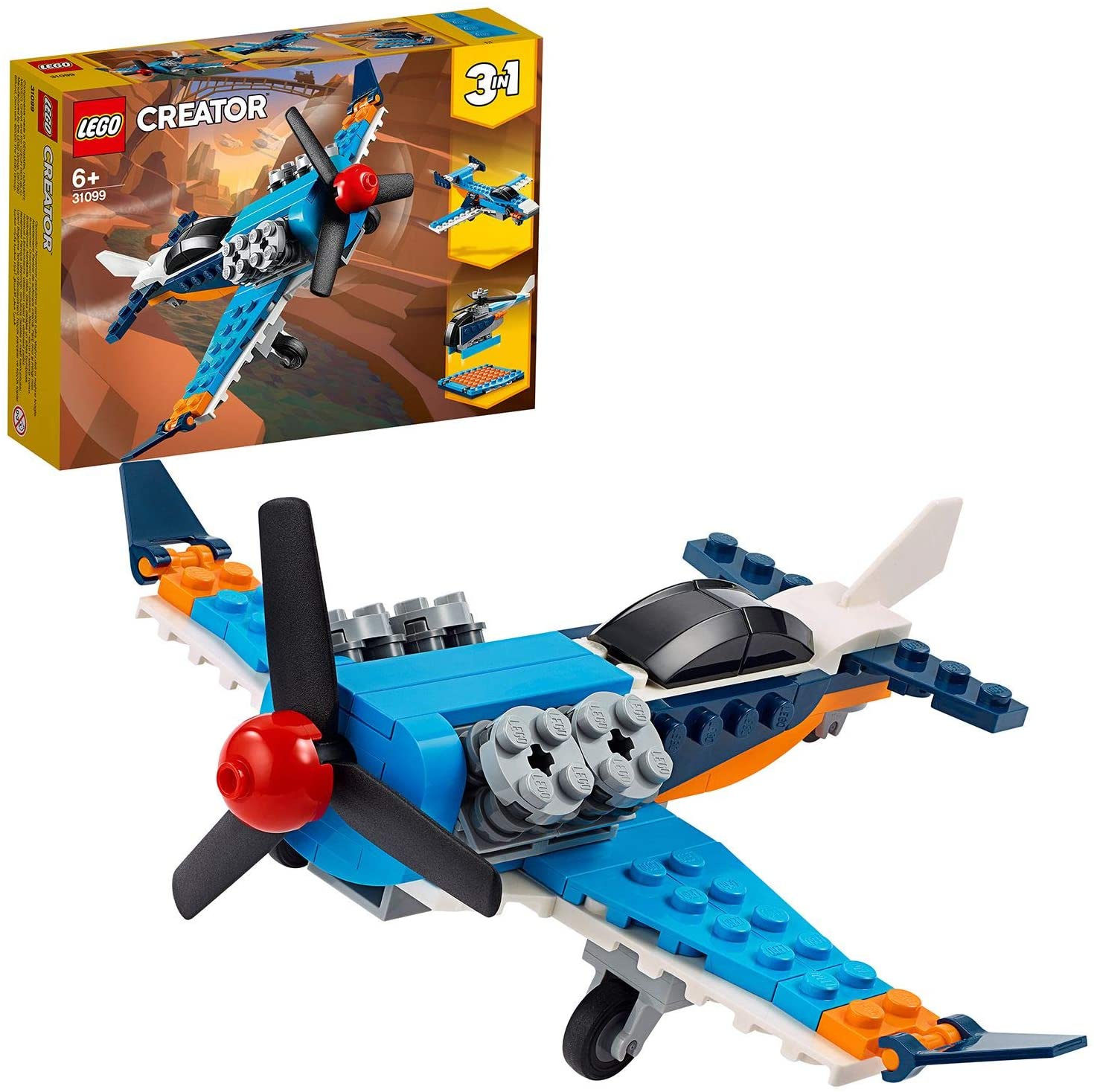 LEGO 31099 Creator Propeller Plane, Multicolor