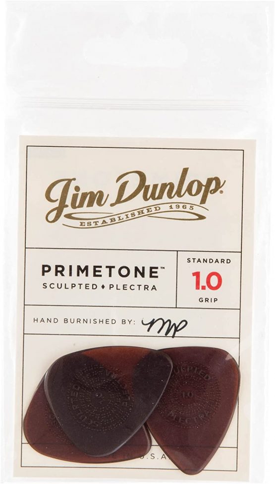 Dunlop 510P10 Primetone Standard 1.0mm Sculpted Plectra (Grip) - 3 Pack - Image 4