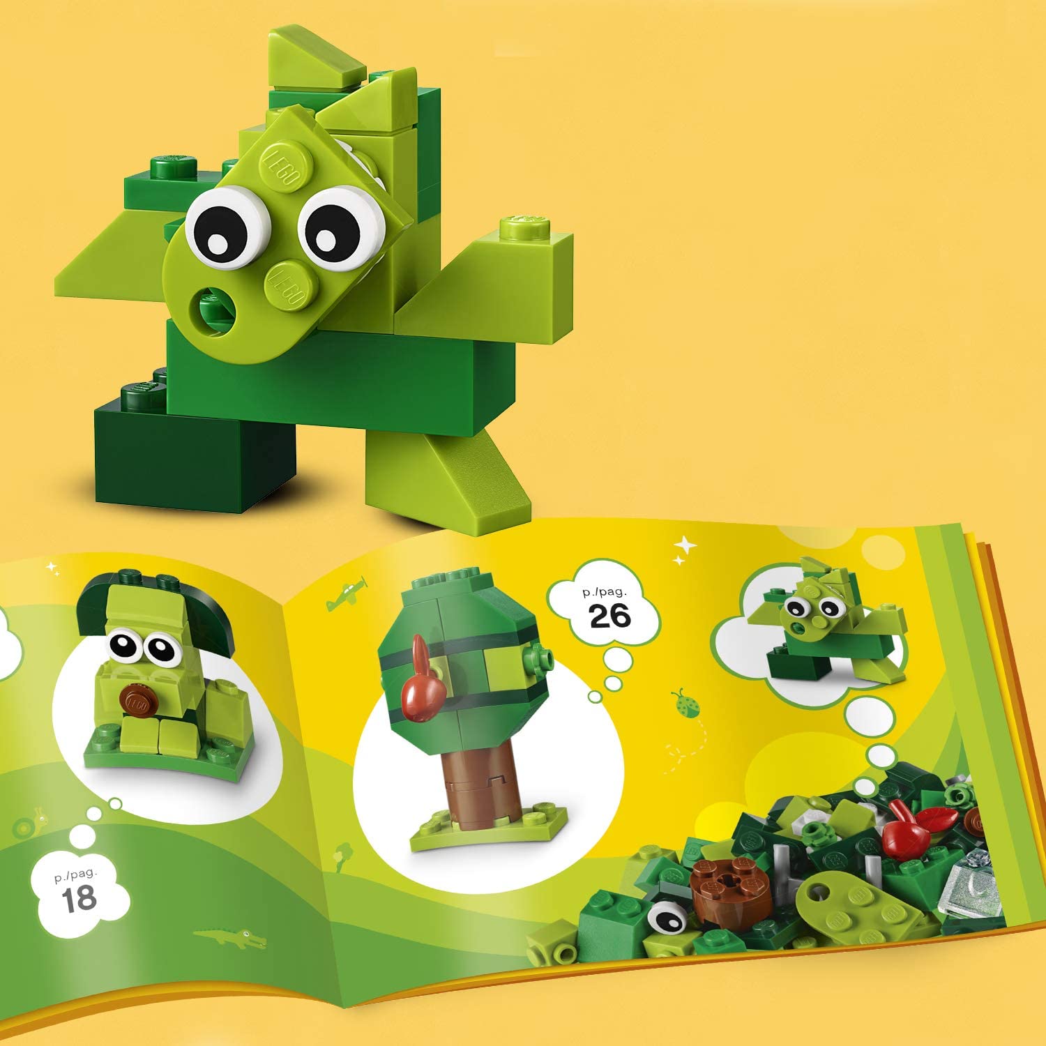 LEGO 11007 Classic Creative Green Bricks, Multi-color - Image 4