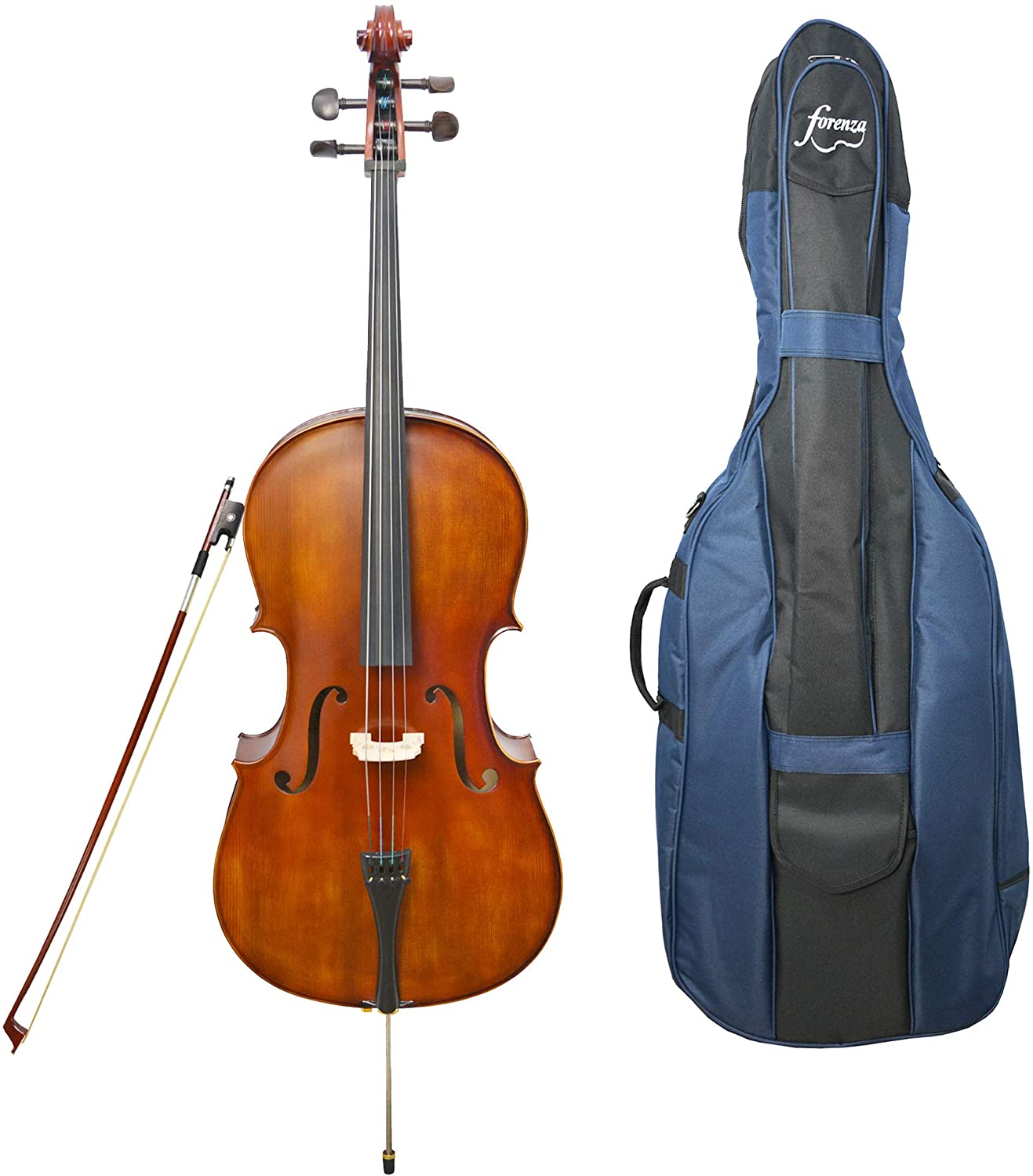 Forenza Prima 2 Cello Outfit - 3/4 Size, F2450C, Brown